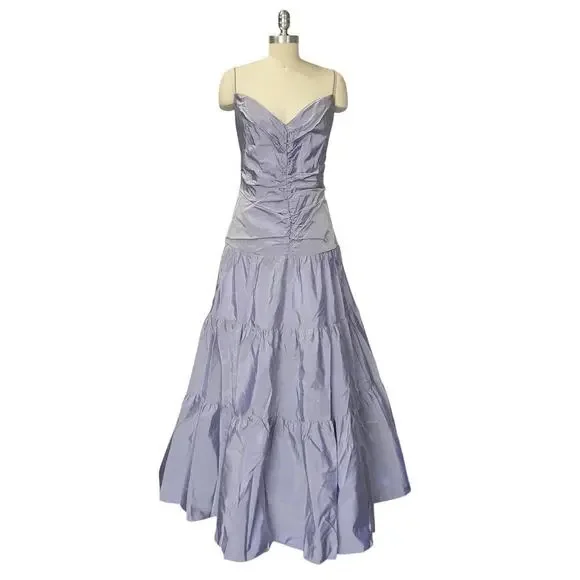 Vintage Gunne Sax Y2K Prom Dress Size 13 NWT Purple Iridescent Whimsical Fairy